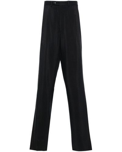 Giorgio Armani Pleat-Detail Trousers - Black
