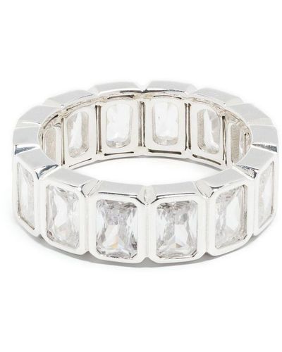 Hatton Labs Crystal-Embellished Eternity Ring - White