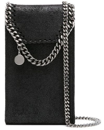 Stella McCartney Falabella Logo-Charm Crossbody Bag - Black