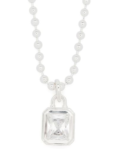 Hatton Labs Crystal Statement-Pendant Necklace - White
