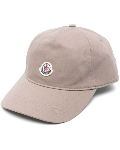 Moncler Logo-Appliqué Baseball Cap - Natural