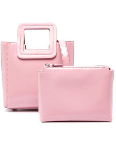 STAUD Mini Shirley Tote Bag - Pink