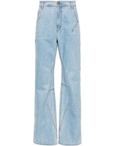ANDERSSON BELL Mid-Rise Wide-Leg Jeans - Blue