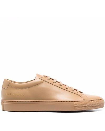 Common Projects Polished-Finish Lace-Up Trainers - Pink