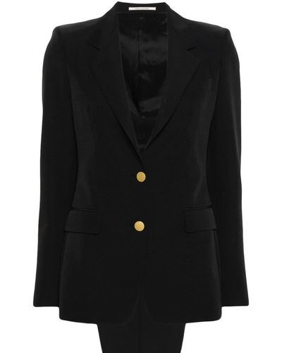 Tagliatore Crepe Single-Breasted Suit - Black