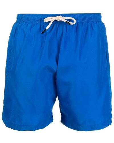 MATINEÉ Logo-Patch Swim Shorts - Blue