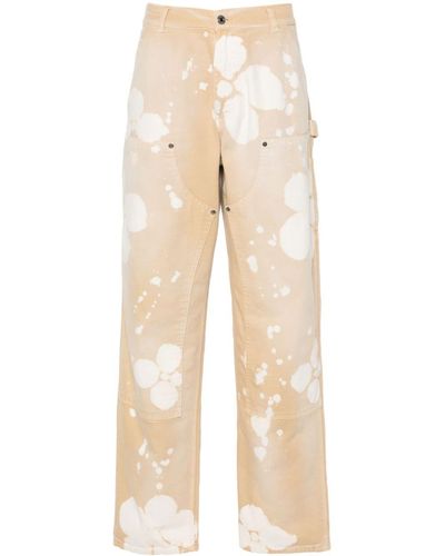 MSGM Bleached Carpenter Pants - Natural