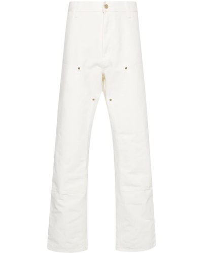 Carhartt Double-Knee Organic-Cotton Trousers - White
