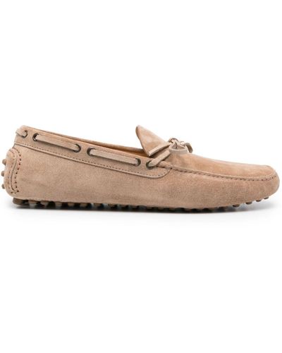 Brunello Cucinelli Suede Boat Shoes - Pink