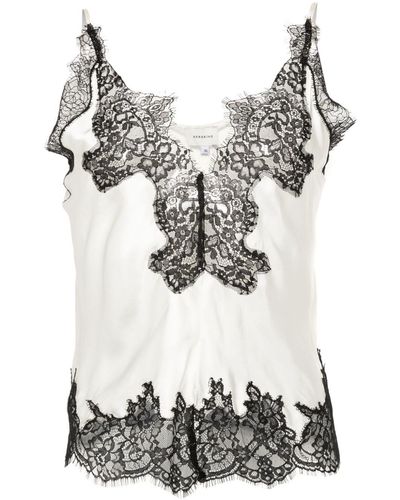 Herskind Zew Floral-Lace Top - White