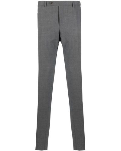 Canali Wool-Blend Tailored Pants - Gray