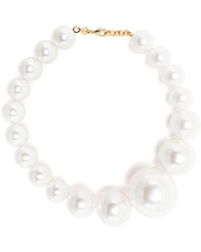 ROWEN ROSE Faux Pearl Necklace - White