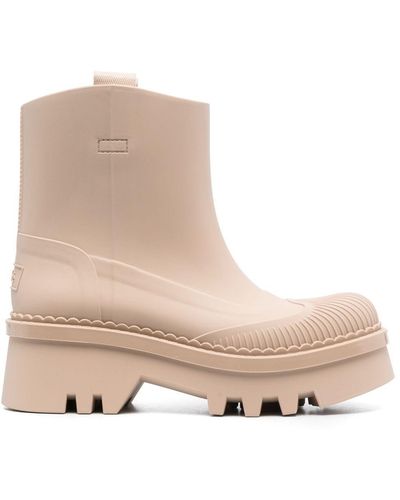 Chloé Raina Rain Boots - Natural