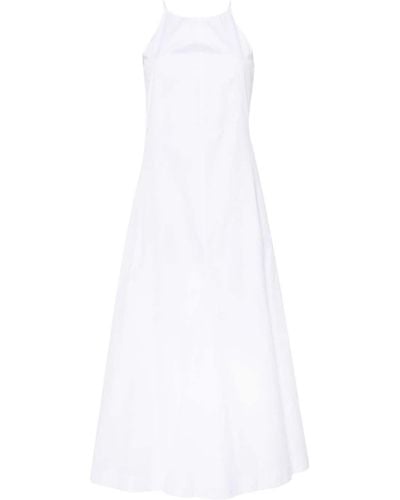 Sportmax Cactud Flared Midi Dress - White