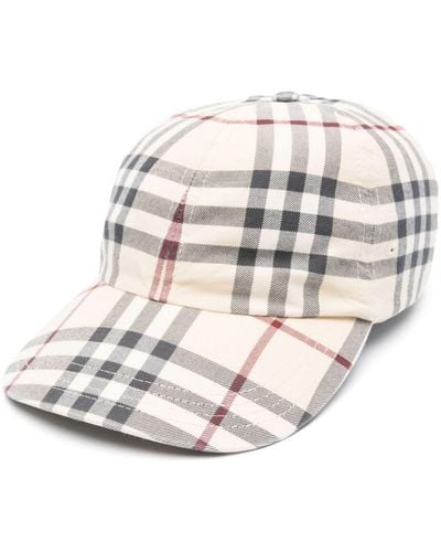 Burberry Vintage Check-Pattern Cotton Baseball Cap - Multicolour