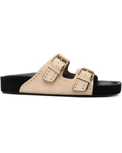 Isabel Marant Lennyo Buckle Sandals - White