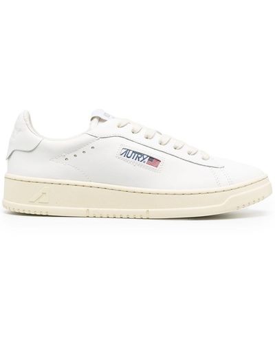Autry Dallas Low Sneakers In Leather - White
