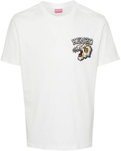 KENZO Varsity Jungle Cotton T-Shirt - White