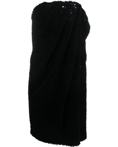 RECTO. Sequin-Embellished Strapless Minidress - Black