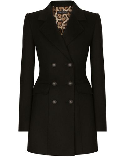 Dolce & Gabbana Turlington Wool-Blend Blazer - Black