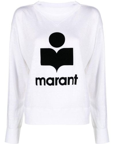 Isabel Marant Logo Print Sweatshirt - White