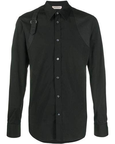 Alexander McQueen Buckle Detail Shirt - Black