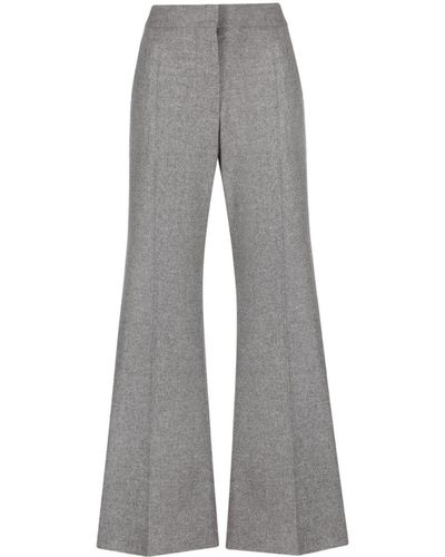 Givenchy Flared Felted Pants - Gray