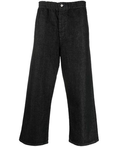 Societe Anonyme Kobe Wide-Leg Cropped Jeans - Black