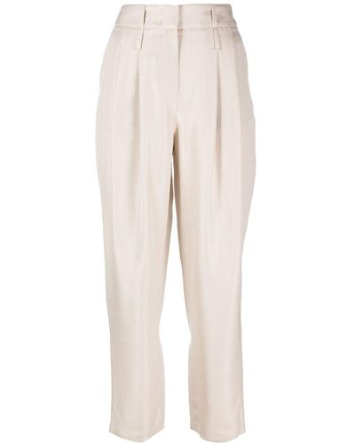 Giorgio Armani High-waisted Tailored Trousers - Natural