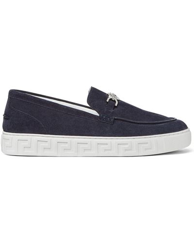 Versace Medusa '95 Suede Loafers - Blue