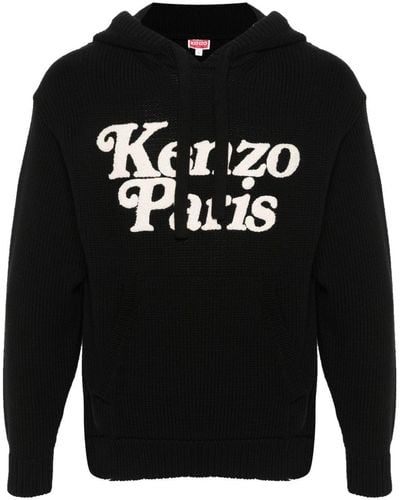 KENZO X Verdy Embroidered-Logo Hoodie - Black