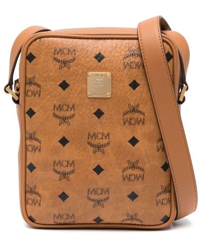 MCM Mini Aren Messenger Bag - Brown