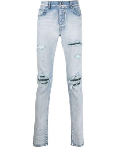 Amiri Low-rise Slim-fit Jeans - Blue