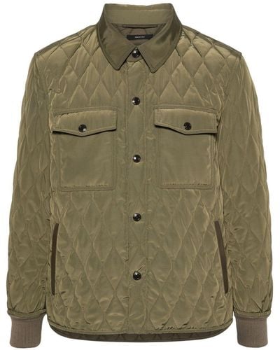 Tom Ford Padded Quilted Jacket - Green