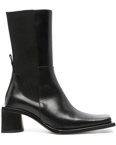 Miista Minnie 50Mm Leather Boots - Black