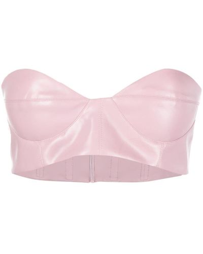 Alex Perry Bustier-neckline Cropped Top - Pink