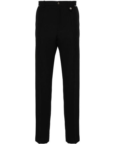 Egonlab Wool Straight-Leg Pants - Black