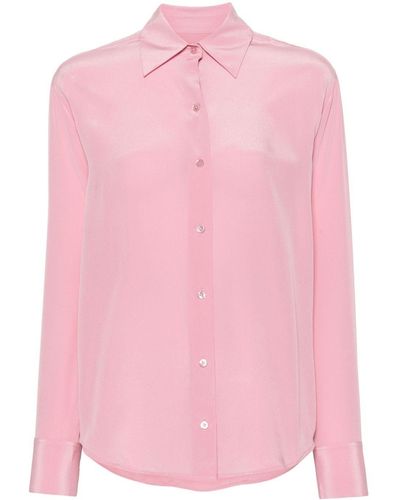 Equipment Crepe Silk Shirt - Pink