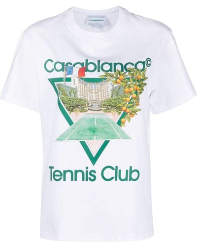 Casablancabrand Tennis Club Icon T-shirt - Blue