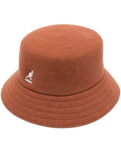 Kangol Lahinch Logo-Embroidered Bucket Hat - Brown