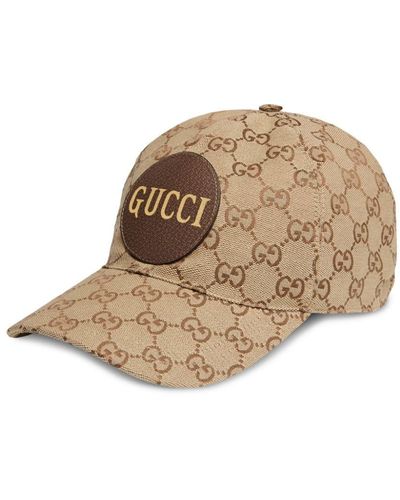 Gucci Men's Zeno Leather-patch GG Canvas Baseball Cap - Red
