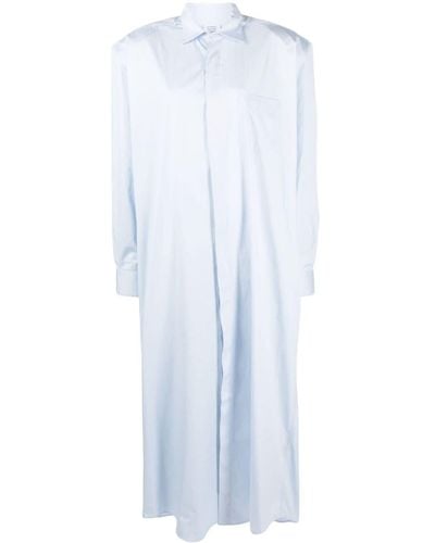 Vetements Shirt Maxi Dress - White