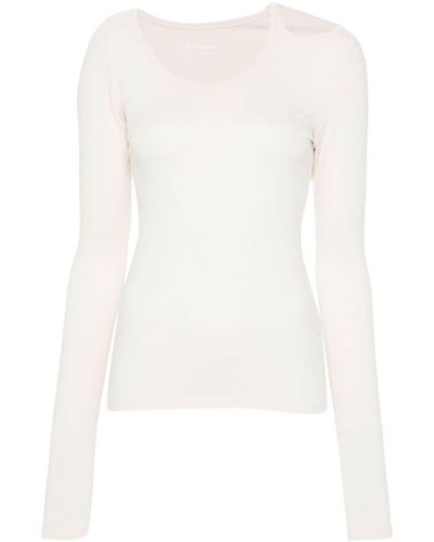 Low Classic Long-Sleeve Asymmetric T-Shirt - White
