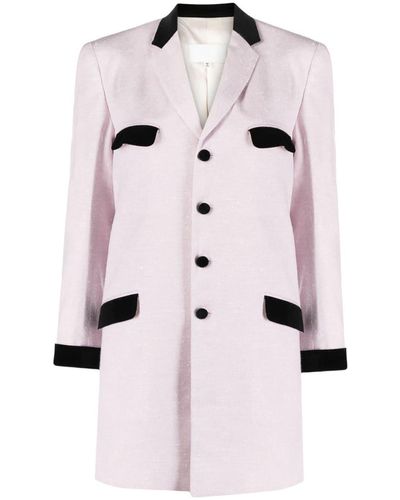 Maison Margiela Two-tone Single-breasted Blazer - Pink