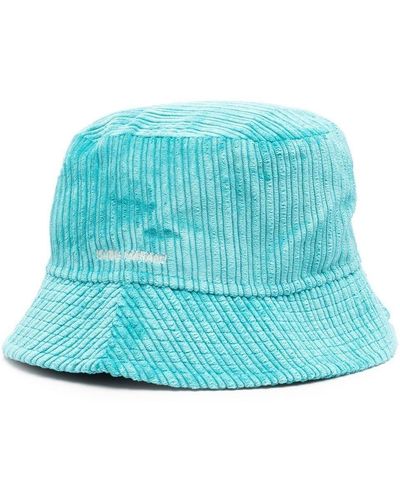 Isabel Marant Corduroy-detail Bucket Hat - Blue