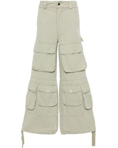 UNTITLED ARTWORKS Wide-Leg Cargo Trousers - White
