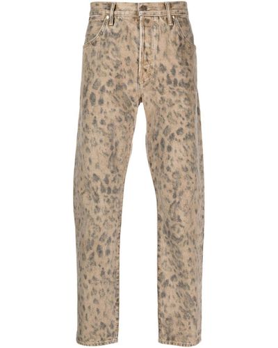 Tom Ford Leopard-Print Jeans - Natural