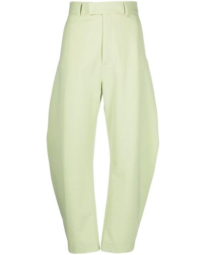 Ssheena High-Waisted Tapered Trousers - Yellow