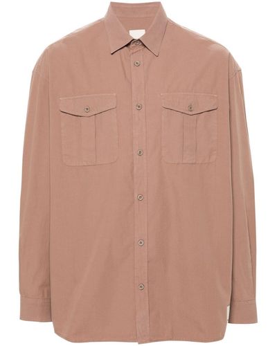Emporio Armani Chest-Pockets Cotton Shirt - Pink