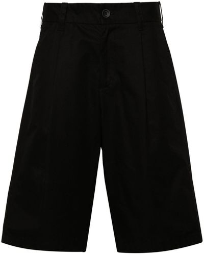 Herno Pleat-Detail Tailored Shorts - Black